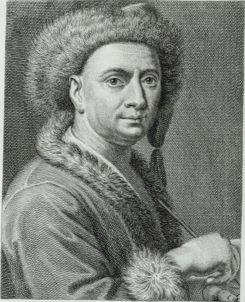 An illustration from Serie degli uomini i più illustri nella pittura, scultura, e architettura : con i loro elogi, e ritratti incisi in rame cominciando dalla sua prima restaurazione fino ai tempi presenti .., 1769, leaf 125