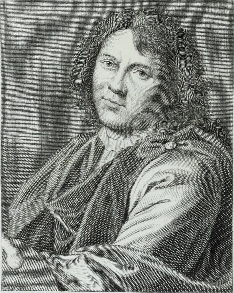 An illustration from Serie degli uomini i più illustri nella pittura, scultura, e architettura : con i loro elogi, e ritratti incisi in rame cominciando dalla sua prima restaurazione fino ai tempi presenti .., 1769, leaf 159