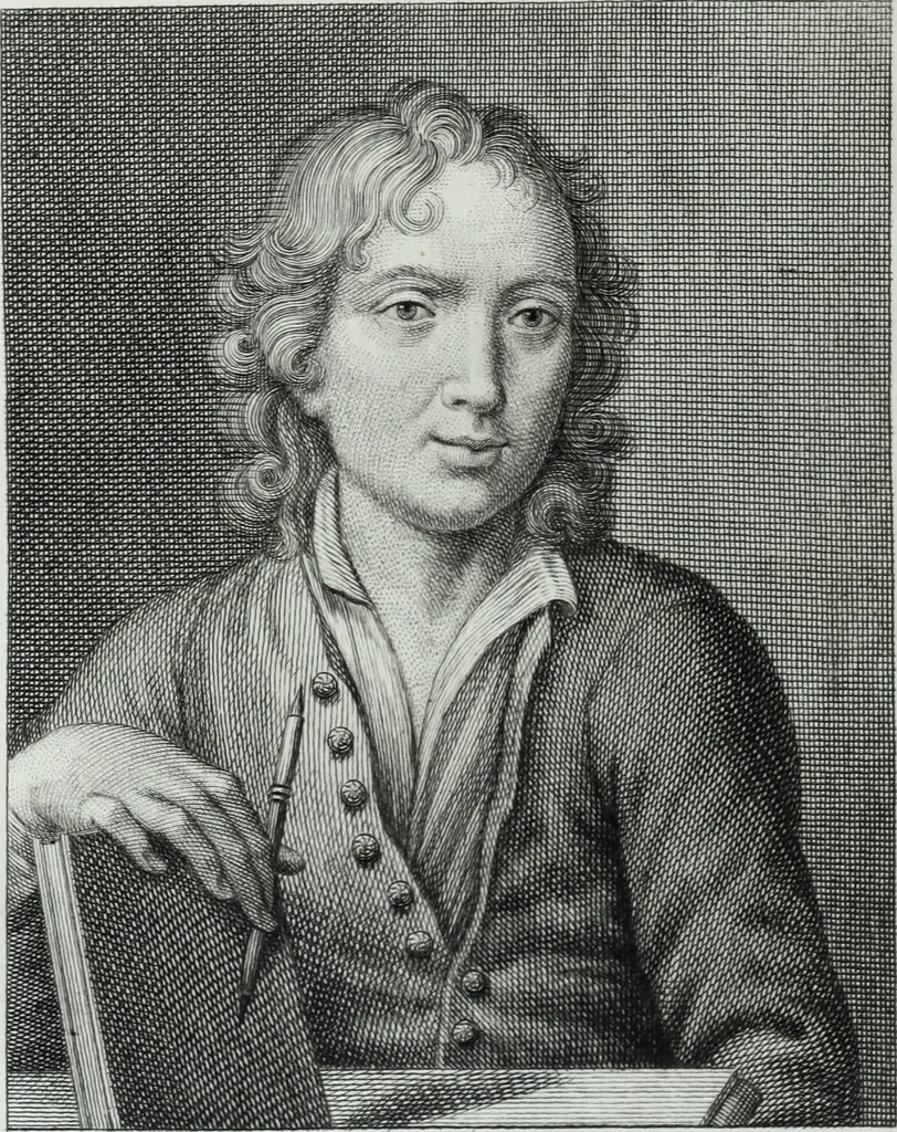 An illustration from Serie degli uomini i più illustri nella pittura, scultura, e architettura : con i loro elogi, e ritratti incisi in rame cominciando dalla sua prima restaurazione fino ai tempi presenti .., 1769, leaf 169