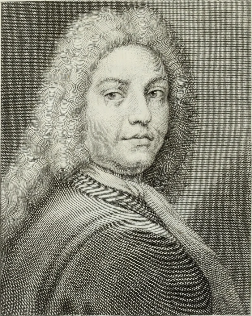 An illustration from Serie degli uomini i più illustri nella pittura, scultura, e architettura : con i loro elogi, e ritratti incisi in rame cominciando dalla sua prima restaurazione fino ai tempi presenti .., 1769, leaf 181