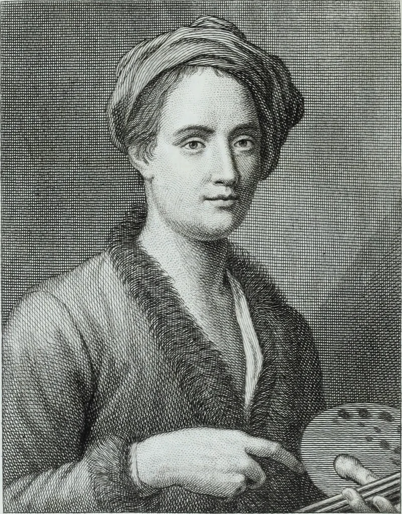 An illustration from Serie degli uomini i più illustri nella pittura, scultura, e architettura : con i loro elogi, e ritratti incisi in rame cominciando dalla sua prima restaurazione fino ai tempi presenti .., 1769, leaf 231