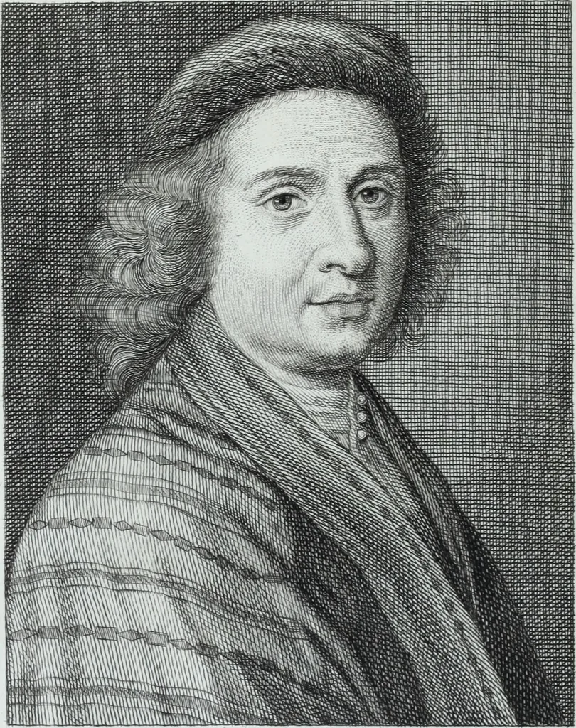 An illustration from Serie degli uomini i più illustri nella pittura, scultura, e architettura : con i loro elogi, e ritratti incisi in rame cominciando dalla sua prima restaurazione fino ai tempi presenti .., 1769, leaf 63