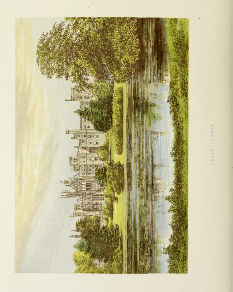 An illustration from A series of picturesque views of seats of the noblemen and gentlemen of Great Britain and Ireland. With descriptive and historical letterpress, 1880, leaf 181