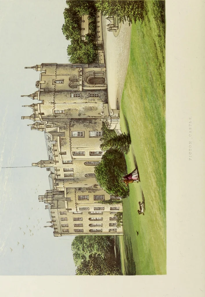 An illustration from A series of picturesque views of seats of the noblemen and gentlemen of Great Britain and Ireland. With descriptive and historical letterpress, 1880, leaf 53