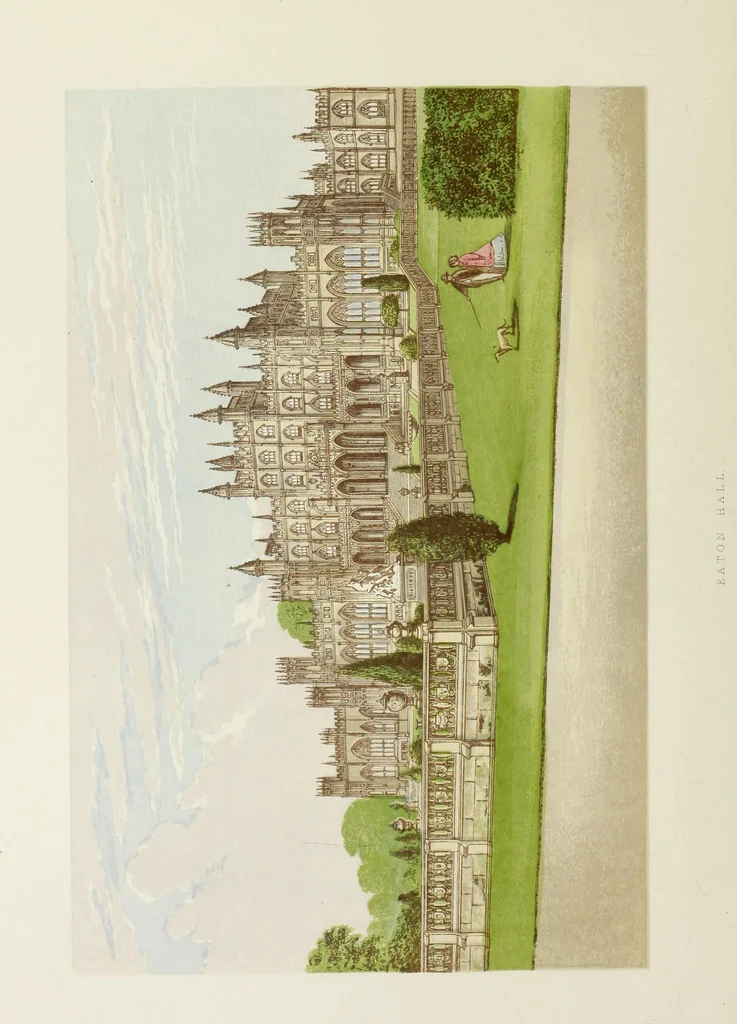 An illustration from A series of picturesque views of seats of the noblemen and gentlemen of Great Britain and Ireland. With descriptive and historical letterpress, 1880, leaf 77