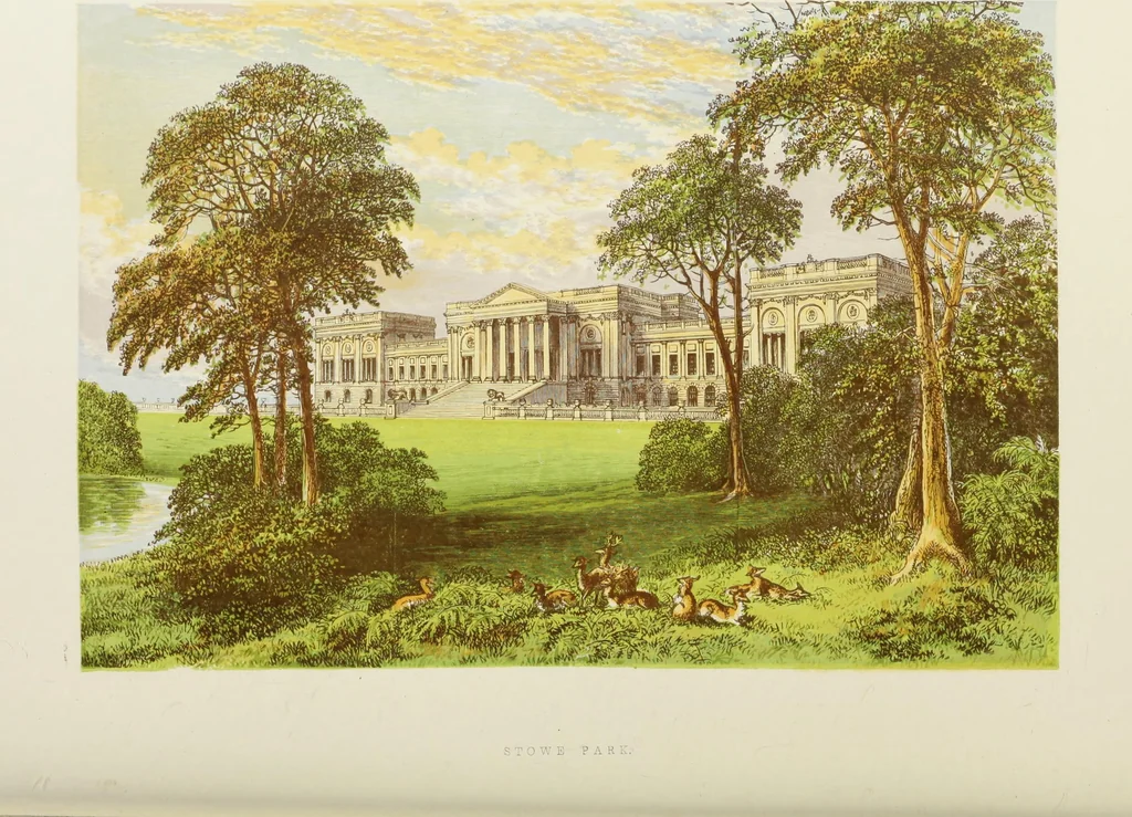 An illustration from A series of picturesque views of seats of the noblemen and gentlemen of Great Britain and Ireland. With descriptive and historical letterpress, 1880, leaf 129