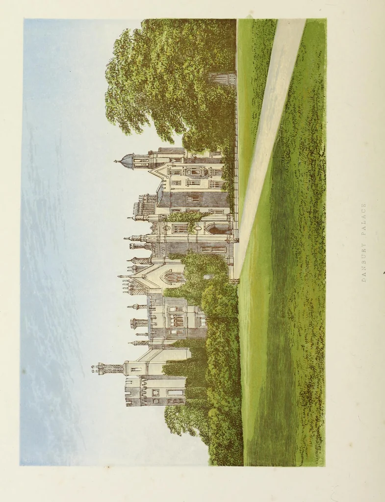 An illustration from A series of picturesque views of seats of the noblemen and gentlemen of Great Britain and Ireland. With descriptive and historical letterpress, 1880, leaf 237