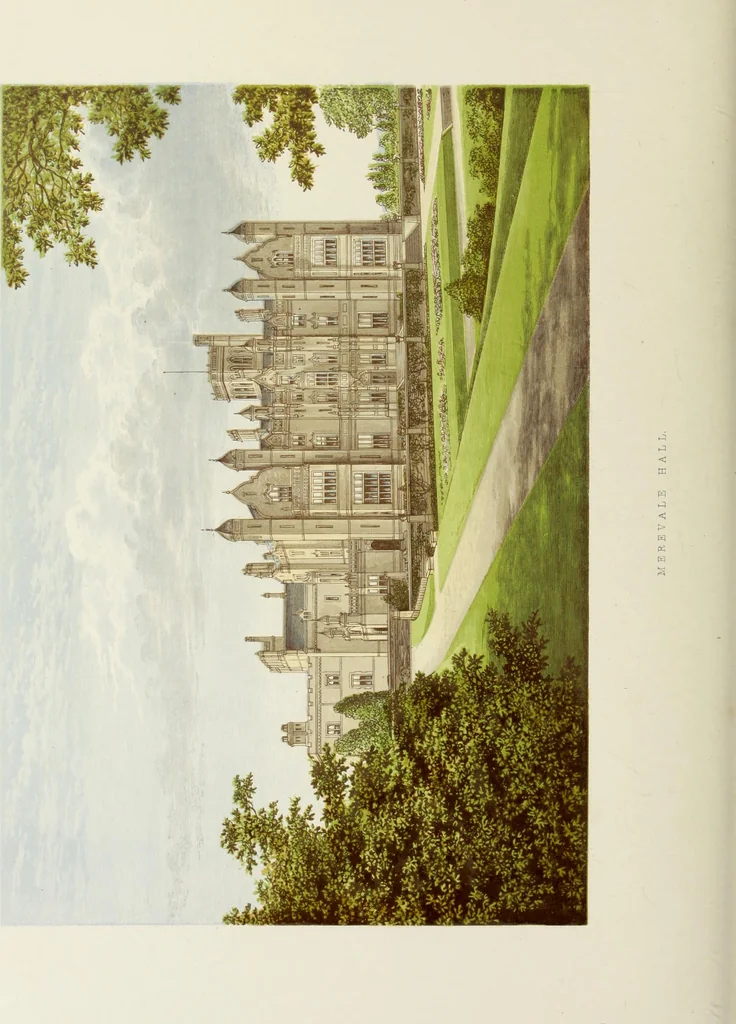 An illustration from A series of picturesque views of seats of the noblemen and gentlemen of Great Britain and Ireland. With descriptive and historical letterpress, 1880, leaf 185