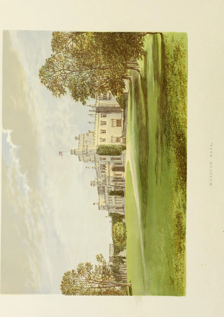 An illustration from A series of picturesque views of seats of the noblemen and gentlemen of Great Britain and Ireland. With descriptive and historical letterpress, 1880, leaf 215