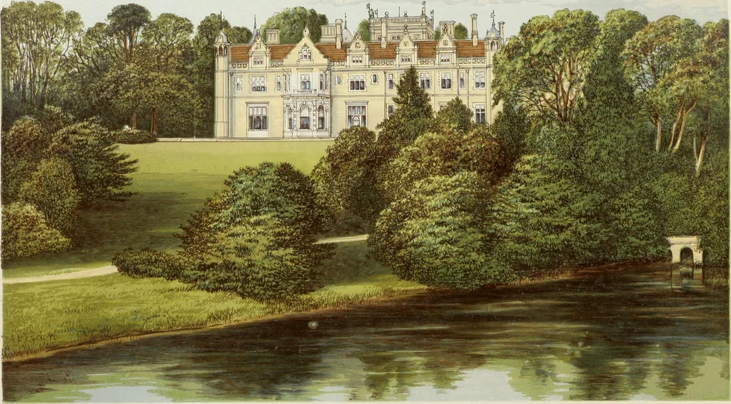 An illustration from A series of picturesque views of seats of the noblemen and gentlemen of Great Britain and Ireland. With descriptive and historical letterpress, 1880, leaf 35