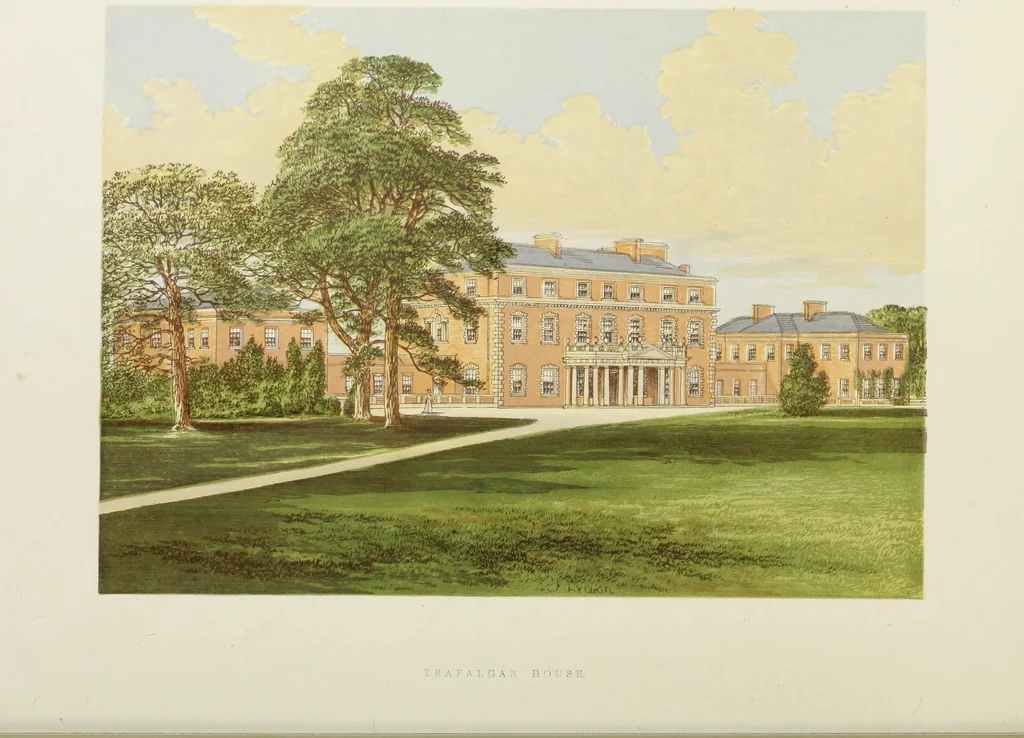 An illustration from A series of picturesque views of seats of the noblemen and gentlemen of Great Britain and Ireland. With descriptive and historical letterpress, 1880, leaf 77