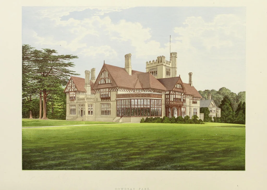 An illustration from A series of picturesque views of seats of the noblemen and gentlemen of Great Britain and Ireland. With descriptive and historical letterpress, 1880, leaf 159