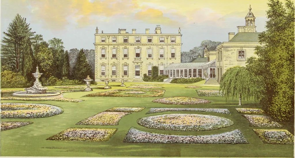 An illustration from A series of picturesque views of seats of the noblemen and gentlemen of Great Britain and Ireland. With descriptive and historical letterpress, 1880, leaf 183