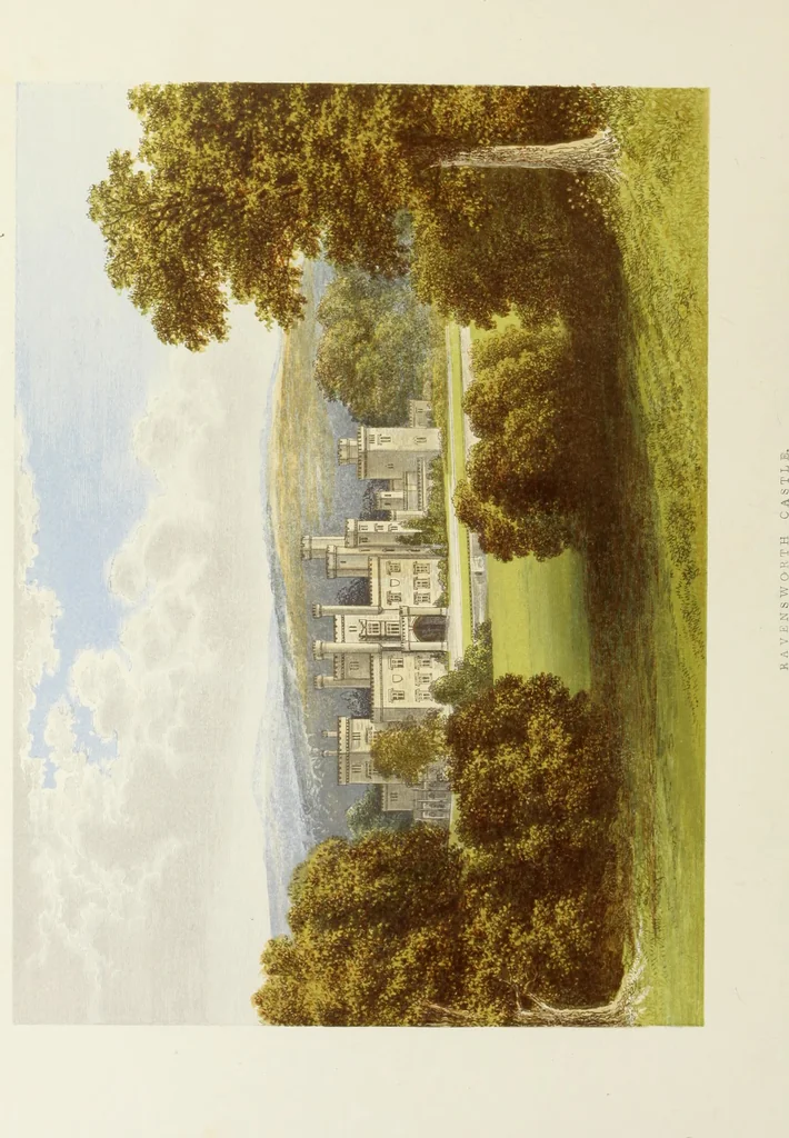 An illustration from A series of picturesque views of seats of the noblemen and gentlemen of Great Britain and Ireland. With descriptive and historical letterpress, 1880, leaf 57