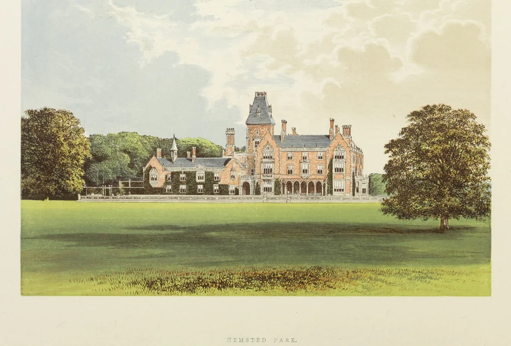 An illustration from A series of picturesque views of seats of the noblemen and gentlemen of Great Britain and Ireland. With descriptive and historical letterpress, 1880, leaf 179