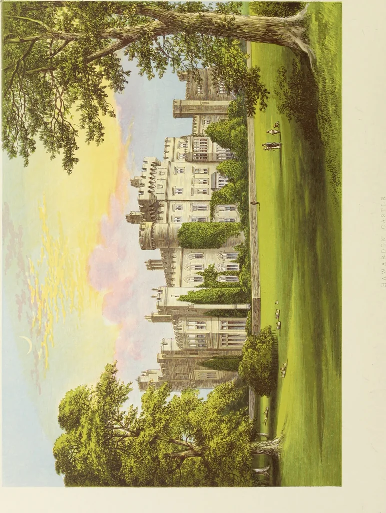 An illustration from A series of picturesque views of seats of the noblemen and gentlemen of Great Britain and Ireland. With descriptive and historical letterpress, 1880, leaf 203