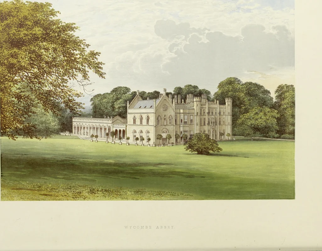An illustration from A series of picturesque views of seats of the noblemen and gentlemen of Great Britain and Ireland. With descriptive and historical letterpress, 1880, leaf 23