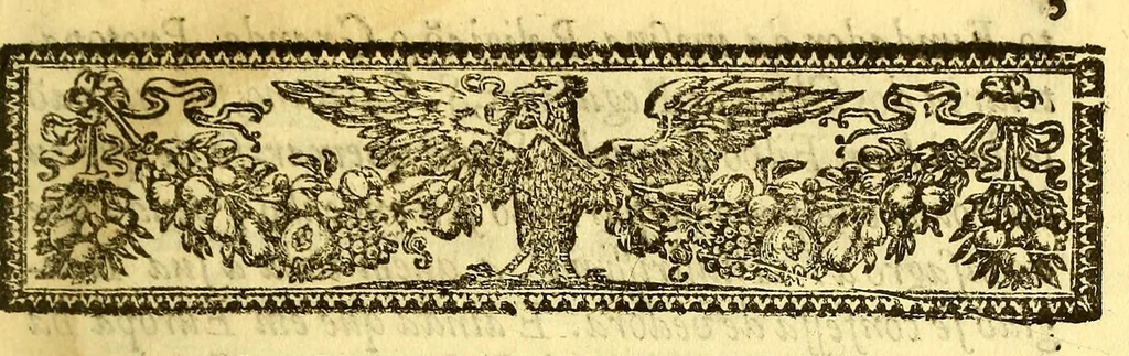 An illustration from Sermam segundo da gloriosissima virgem Maria N.S. com o titulo da Divina Providencia, : prégado na sua mesma casa, estando exposto o santissimo sacramento,, 1696, leaf 5