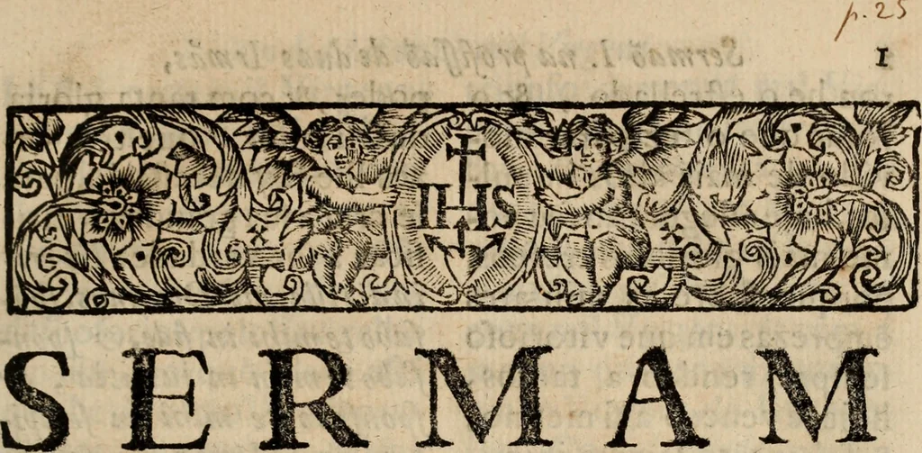 An illustration from Sermoens, 1694, leaf 28