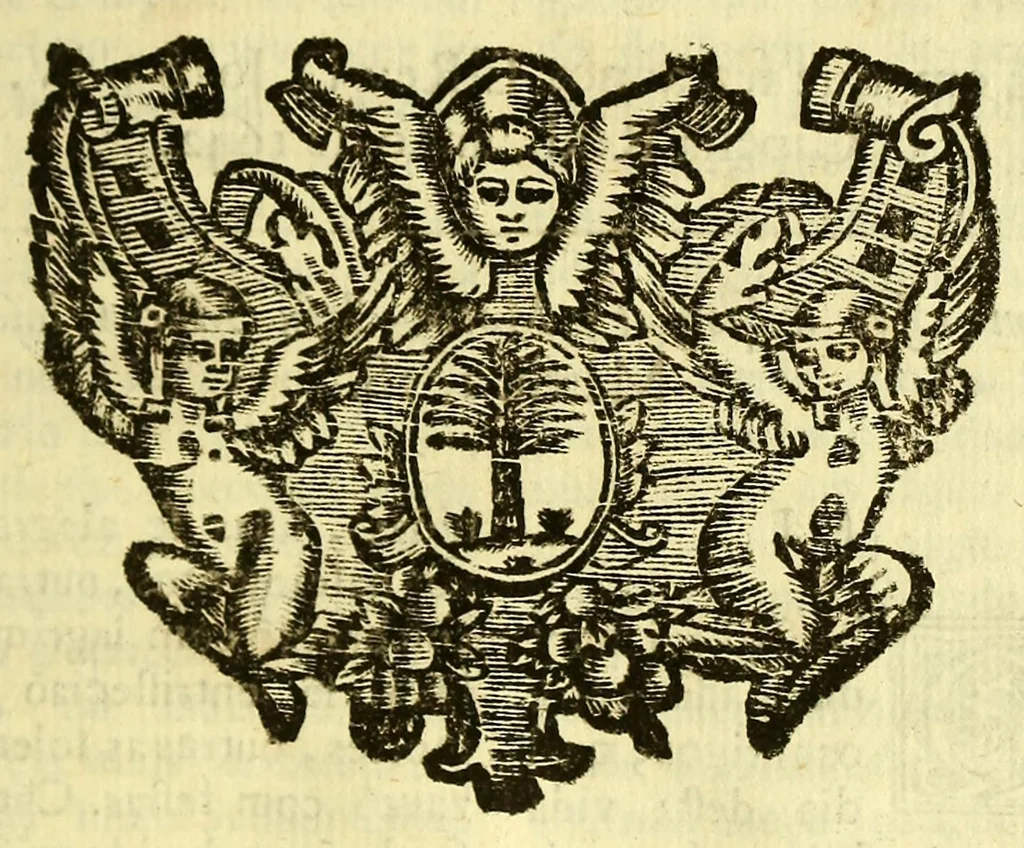 An illustration from Sermoens do P. Antonio Vieyra da Companhia de Jesu, prègador de Sua Magestade. Parte duodecima, 1699, leaf 383