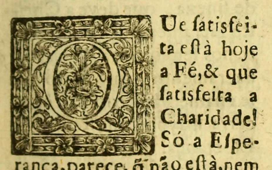 An illustration from Sermoens do P. Antonio Vieira, da Companhia de Iesu, Prégador de Sua Magestade. Terceira parte, 1683, leaf 15