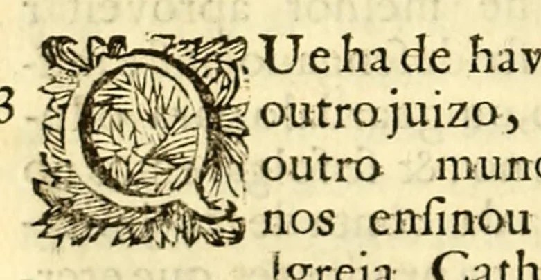 An illustration from Sermoens do P. Antonio Vieira, da Companhia de Jesu, visitador da Provincia do Brasil, Prègador de Sua Magestade. Quinta parte, 1689, leaf 72