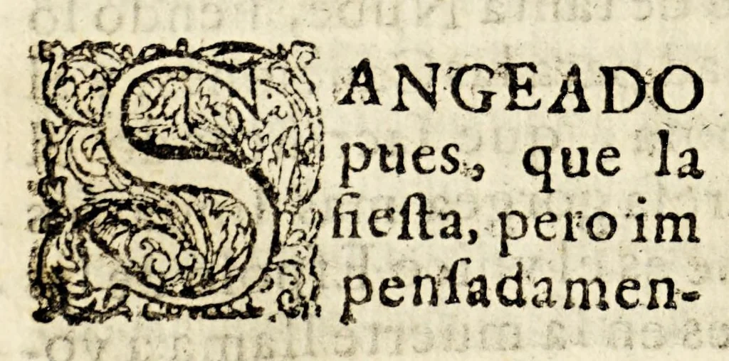 An illustration from Sermon de la gloriosa virgen, y martyr Santa Barbara mistico tres superiormente ajustado con sus virtudes, laureolas, y singularidad, por las voces de la solfa,, 1695, leaf 26