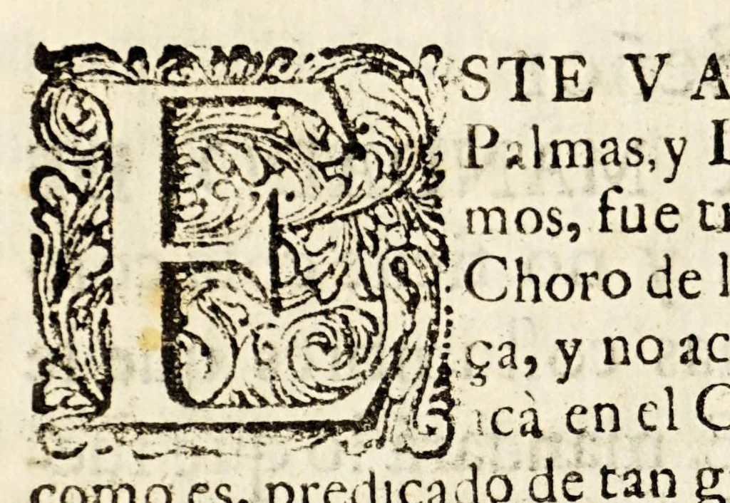 An illustration from Sermon del domingo de ramos, que en la Santa Iglesia Cathedral de la Puebla de los Angeles., 1695, leaf 12