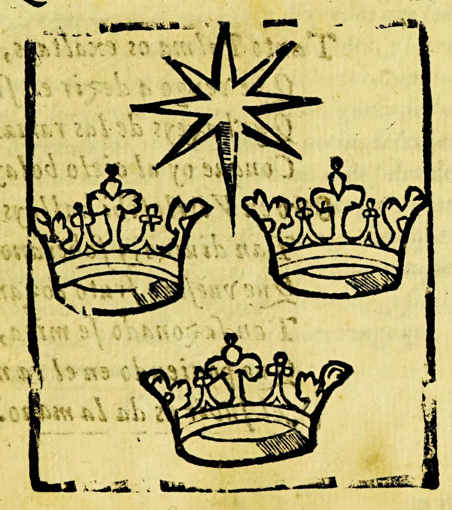 An illustration from Sermon del Espiritu Santo : predicado martes veynte y cinco de mayo de mil y seyscientos y veynte y siete, en el Espital de los Mareantes, en su iglesia del Espiritu Santo de la ciudad de los Reyes, en que se celebrô iubileo de quarenta horas, y su fiesta. Assistieron el excelentissimo señor do[n] Diego Fernandez de Cordoua, marques de Guadalcaçar, virrey del Pirù, toda la Real Audiencia, y el cabildo, y regimiento con toda la nobleza de la ciudad., 1627, leaf 13