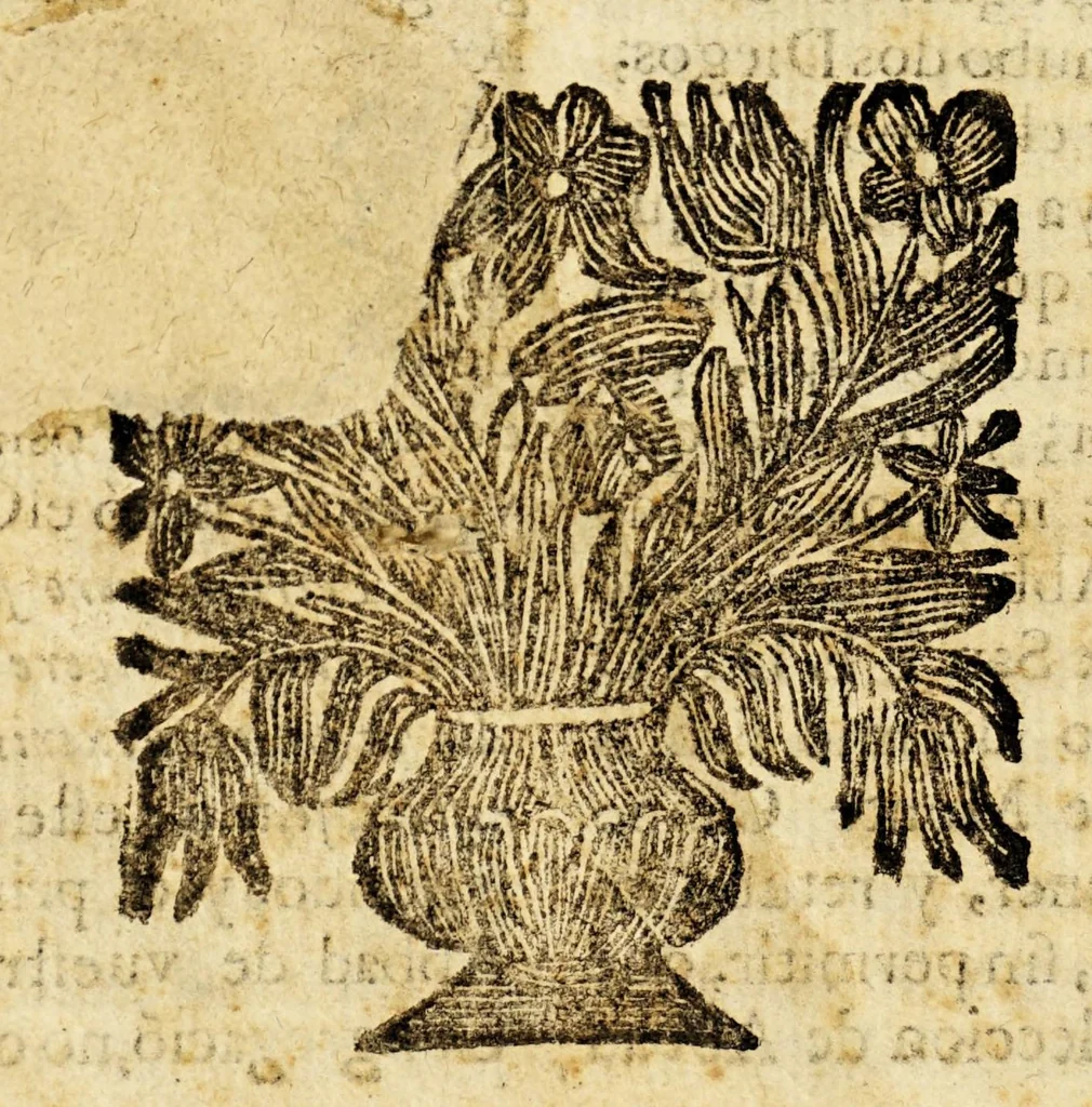 An illustration from Sermon de N.S.S.P. y señor San Pedro. Principe de la Iglesia. : Predicado. En su Hospital Real de la Ciudad de los Angeles á 4. de julio de 1694. En la fiesta annual, que celebra, su muy illustre, y V. congregacion ecclesiastica: acuyas expensas se dâ à la estampa., 1694, leaf 38