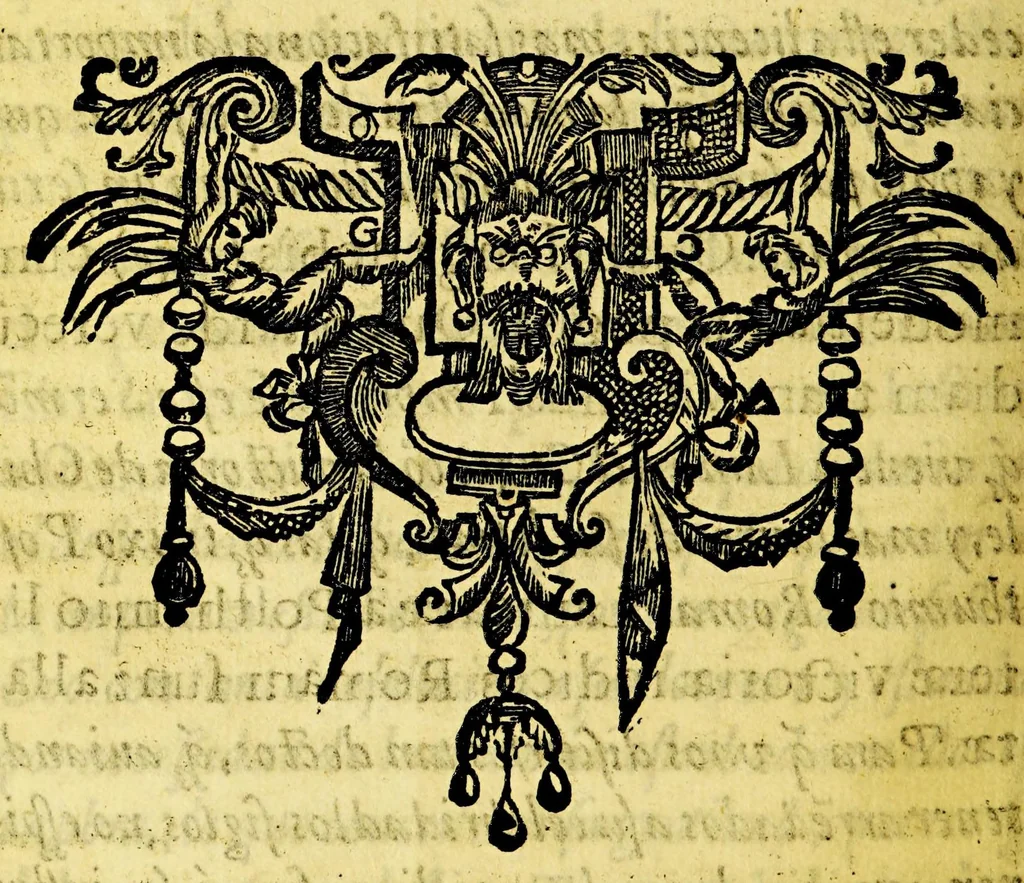 An illustration from Sermon en la festiva accion de gracias, que se hizo en la cathedral de la cuidad del Cuzco el domingo quarto de quaresma a Maria Santissima por la recuperacion de la cuidad de Valdiuia, y felices sucessos del Reyno de Chile deste ano de [1]647. : Celebrada por el Illmo. y Rmo. Sor. doctor don Iuan Alonso Ocon, obispo del Cuzco, del consejo de Su Magestad., 1647, leaf 12
