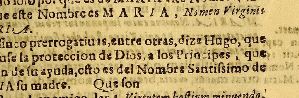 An illustration from Sermon en la gran solemnidad, que instituyo en el insigne Conuento de Nuestra Señora del Rosario de Lima, del Orden de Predicadores : El Ex. S.D. Pedro de Toledo y Leyba, marques de Mancera, señor de las cinco villas, y su iurisdicion, comendador de Esparragal en el Orden de Alcantara, gentilhombre de la Camara de Su Magestad, de su Consejo de Guerra, virrey, lugar teniente, gouernador, y capitan general en los reynos, y prouincias del Perù al dulcissimo nombre de Maria, a cuya proteccion consagrò las armas deste reyno, y jurò su fiesta. Domingo 18. de otubre deste año de 1643., 1643, leaf 19