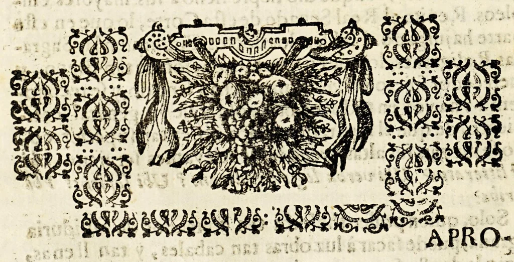 An illustration from Sermon en la solemnidad, que se consagrò á Christo S.N. sacramentado, y à su santissima madre en su milagrosa imagen de los remedios por el feliz sucesso de la flota en el viage de buelta à España., 1699, leaf 18