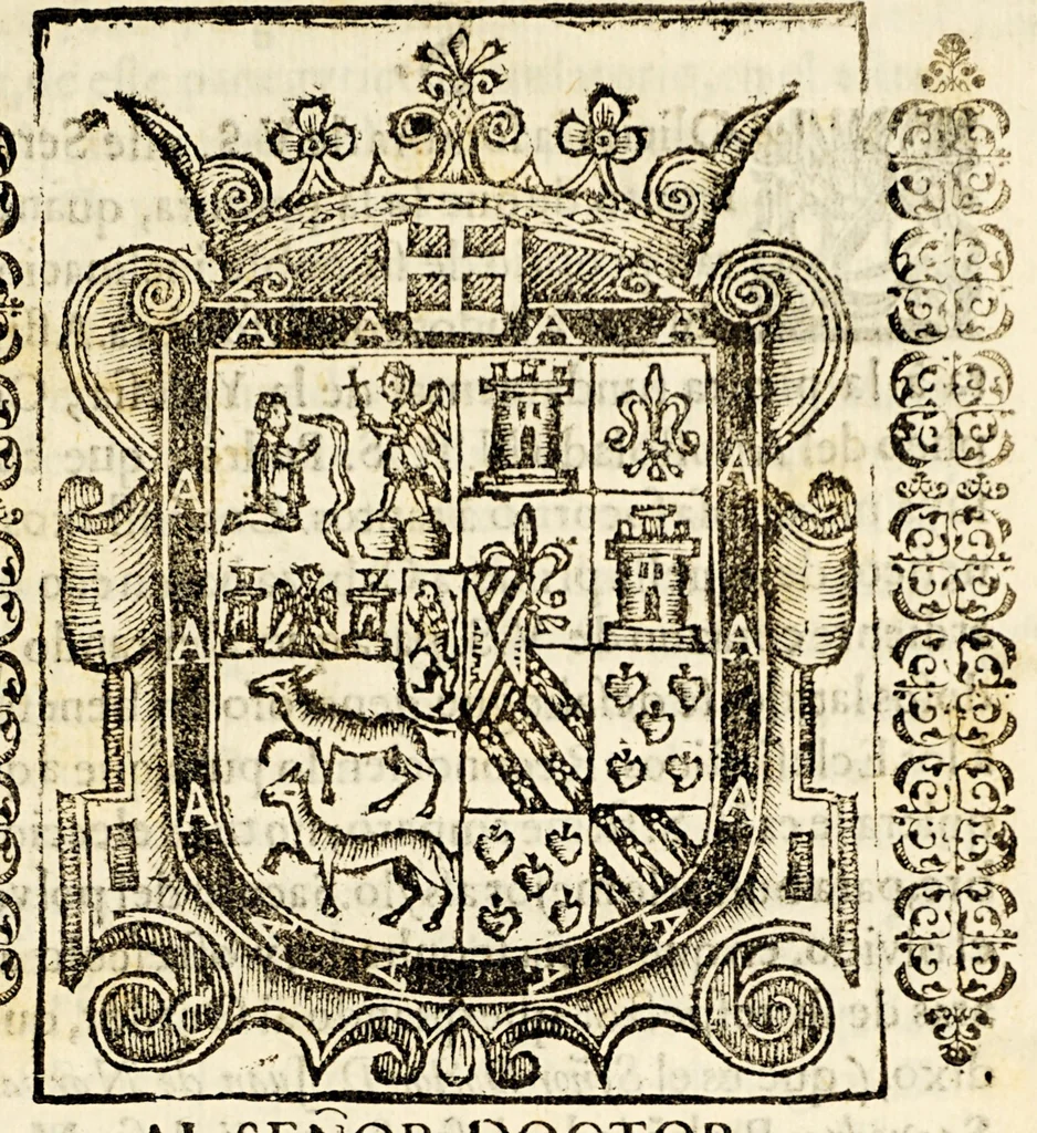 An illustration from Sermon en la solemnidad, que se consagrò á Christo S.N. sacramentado, y à su santissima madre en su milagrosa imagen de los remedios por el feliz sucesso de la flota en el viage de buelta à España., 1699, leaf 9