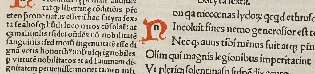 An illustration from Sermones [et] epistol[a]e Quinti Flacci Horatii :, 1503, leaf 58