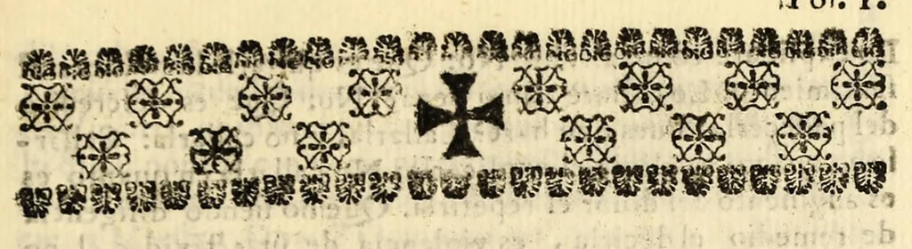 An illustration from Sermon funebre, manifiesto dolor de la Sancta Yglesia Metropolitana de Mexico, en las exequias de el illustrissimo, y reverendissimo señor doctor, y maestro don Francisco de Aguiar, y Seixas su dignissimo arçobispo, celebradas presente el excellentissimo señor D. Ioseph Sarmiento de Valladares, conde de Moctezuma, virrey governador, y capitan general de esta Nueva-España, la Real Audiencia, y todos los demas tribunales de esta corte., 1698, leaf 39
