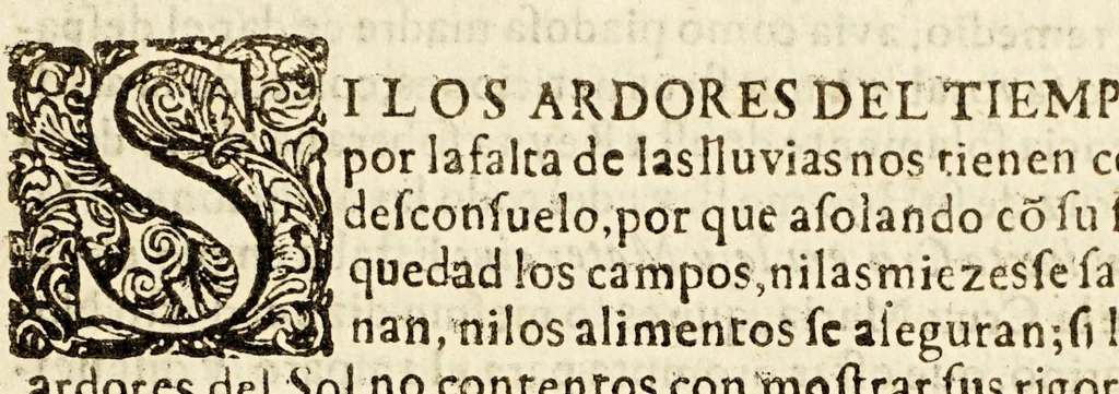 An illustration from Sermon panegirico en rogativa por agua, hecha à la milagrosissima imagen de Nuestra Señora de los Remedios, en la Santa Iglesia Metropolitana de Mexico; el dia sexto del solemne octavario, que se hizo à Nuestra Señora solicitando su amparo. Dia, que le cupo à la sagrada, real, y militar religion de N. Señora de la merced redencion de cautivos., 1685, leaf 21