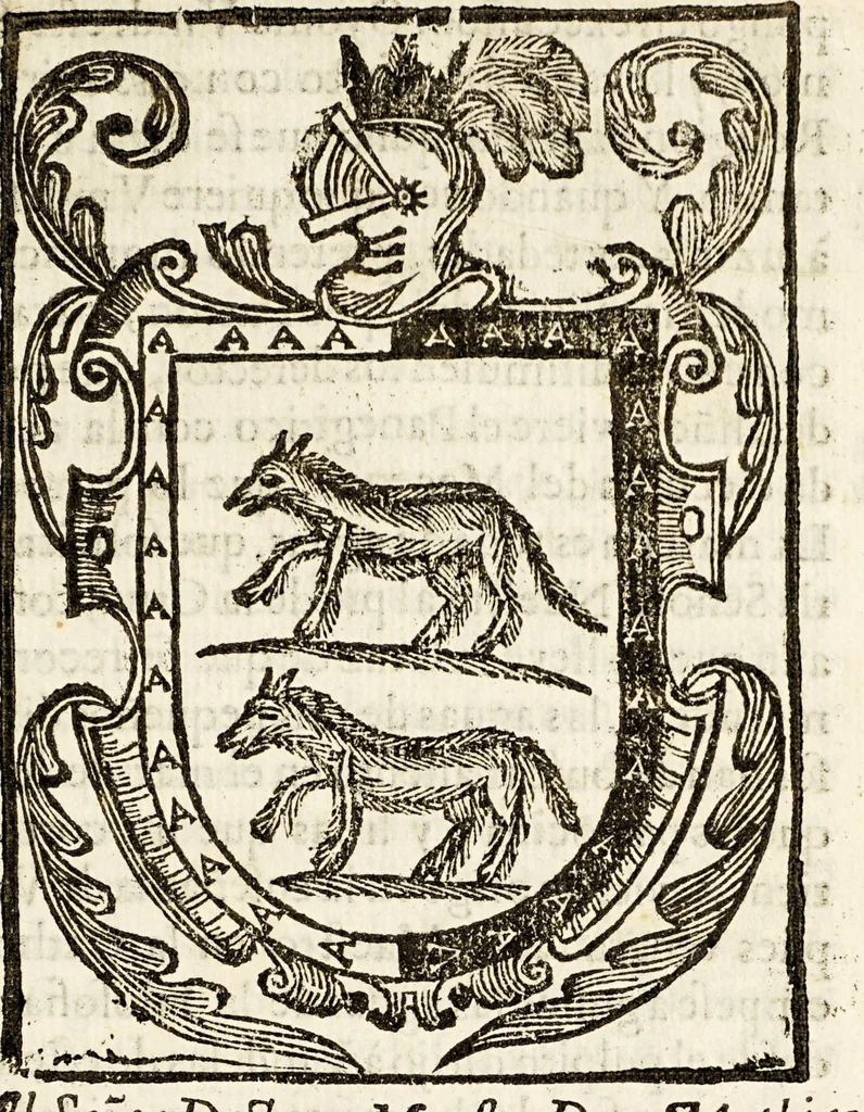 An illustration from Sermon panegirico en rogativa por agua, hecha à la milagrosissima imagen de Nuestra Señora de los Remedios, en la Santa Iglesia Metropolitana de Mexico; el dia sexto del solemne octavario, que se hizo à Nuestra Señora solicitando su amparo. Dia, que le cupo à la sagrada, real, y militar religion de N. Señora de la merced redencion de cautivos., 1685, leaf 9