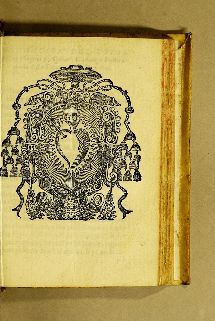 An illustration from Sermon predicado el tercer dia en la tarde de la solemne fiesta de nuestro padre San Augustin, que su insigne conuento de Lima le celebra, con jubileo de quarenta oras, descubierto el santissimo sacramento., 1650, leaf 7