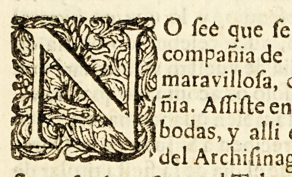 An illustration from Sermon que en la fiesta titular que celebra la Compañia de Bethlem en su Hospital de Convalecientes de aquesta ciudad de Mexico., 1688, leaf 19