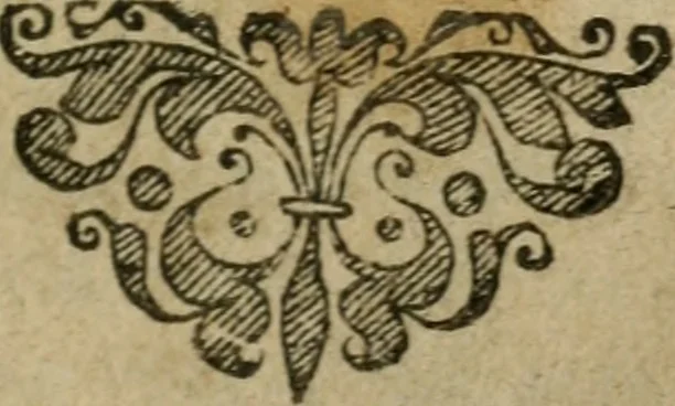 An illustration from Sermons de la simulee conversion, et nullite de la pretendue absolution de Henry de Bourbon, Prince de Bearn à S. Denys en France, le Dimenche 25 iuillet, 1953, sur le sujet de l'Euangile du mesme iour, attendite à falsis prophetis, &c., Matth. 7. Prononcez en l'eglise S. Merry à Paris, depuis le premier iour d'aoust prochainement suyuant, iusques au neufiesme dudict mois, 1594, leaf 2