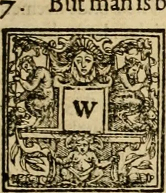 An illustration from Sermons of Master Iohn Caluin upon the booke of Iob, 1574, leaf 116