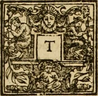 An illustration from Sermons of Master Iohn Caluin upon the booke of Iob, 1574, leaf 212