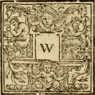 An illustration from Sermons of Master Iohn Caluin upon the booke of Iob, 1574, leaf 241