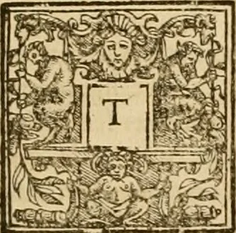 An illustration from Sermons of Master Iohn Caluin upon the booke of Iob, 1574, leaf 712