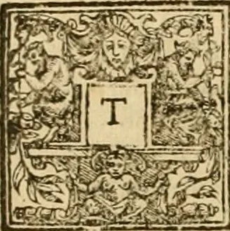 An illustration from Sermons of Master Iohn Caluin upon the booke of Iob, 1574, leaf 735