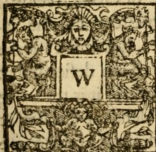 An illustration from Sermons of M. Iohn Calvine upon the Epistle of Saincte Paule to the Galathians, 1574, leaf 103