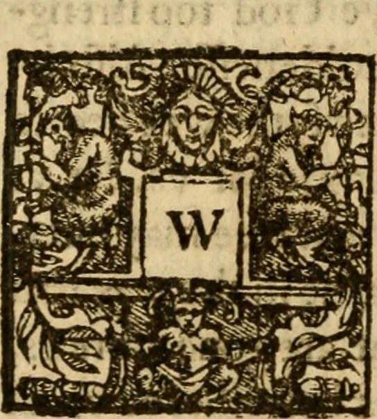 An illustration from Sermons of M. Iohn Calvine upon the Epistle of Saincte Paule to the Galathians, 1574, leaf 377