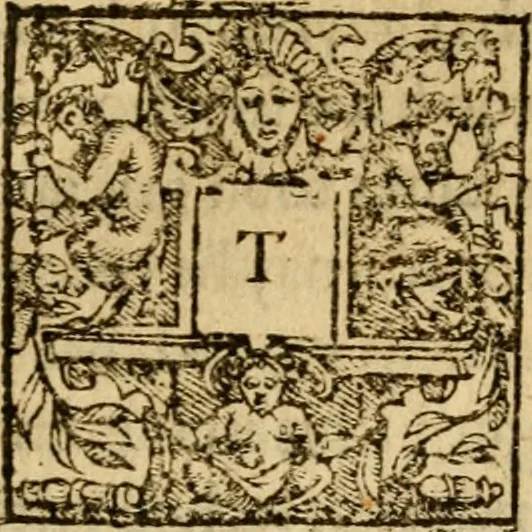 An illustration from Sermons of M. Iohn Calvine upon the Epistle of Saincte Paule to the Galathians, 1574, leaf 57