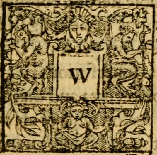 An illustration from Sermons of M. Iohn Calvine upon the Epistle of Saincte Paule to the Galathians, 1574, leaf 74